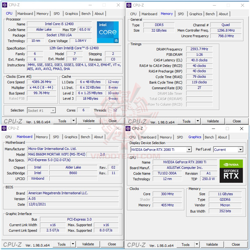 cpuid MSI MAG B660M MORTAR WIFI BUNDLE KIT REVIEW