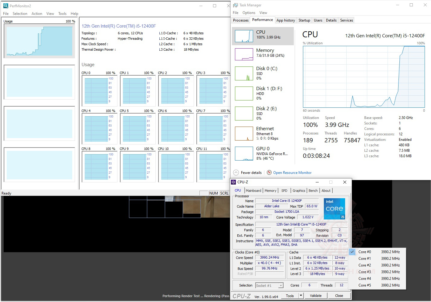 Intel Core i5-12400F - Core i5 12th Gen Alder Lake 6-Core 2.5 GHz LGA 1700  65W Desktop Processor - BX8071512400F 