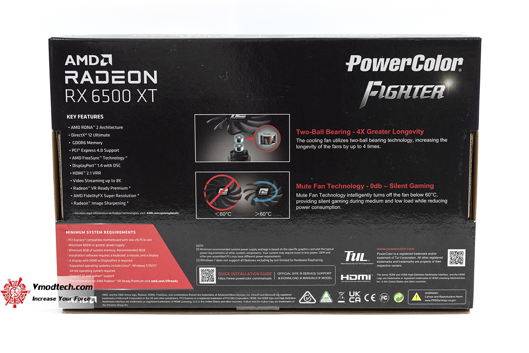 tpp_0377 tpp 0377 PowerColor Radeon RX 6500 XT Fighter 4GB Review