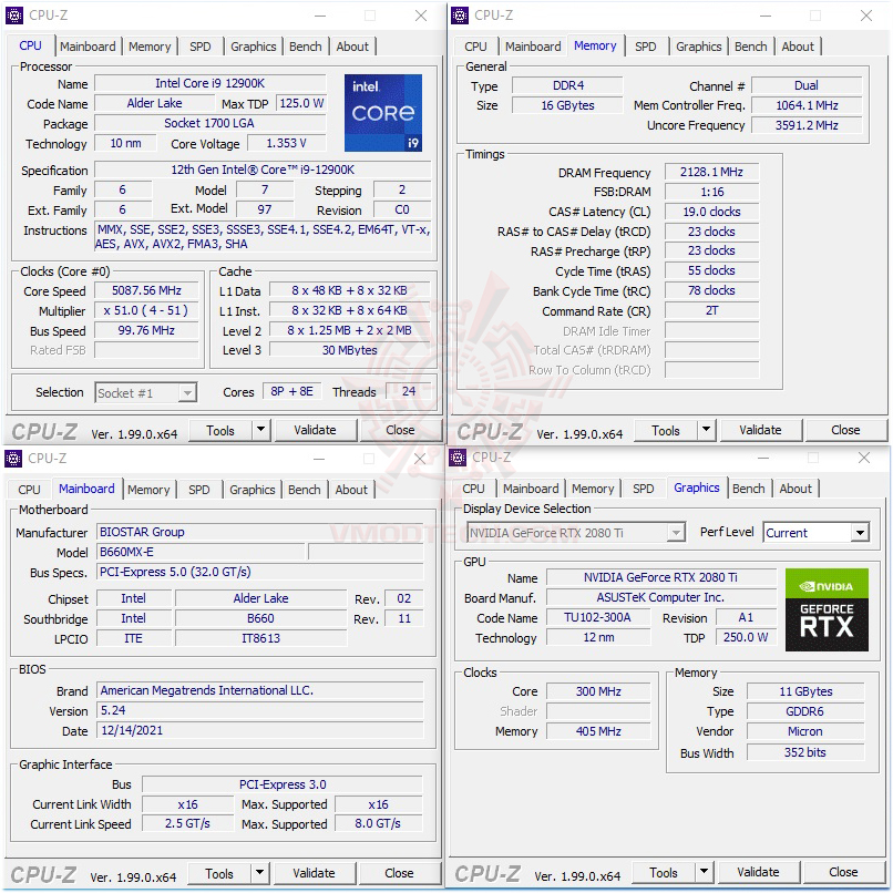cpuid core i9 12900k BIOSTAR B660MX E REVIEW