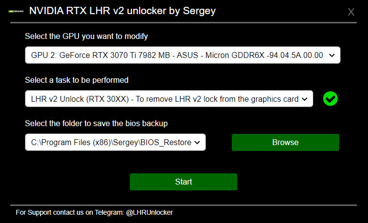 lhr-unlocker-1 lhr unlocker 1 การ์ดจอรุ่นลดแรงขุด LHR โดนโปรแกรม NVIDIA RTX LHR BIOS v2 Unlocker ทำการปลดล๊อกไบออสให้ขุดได้แรงเต็มประสิทธิภาพ