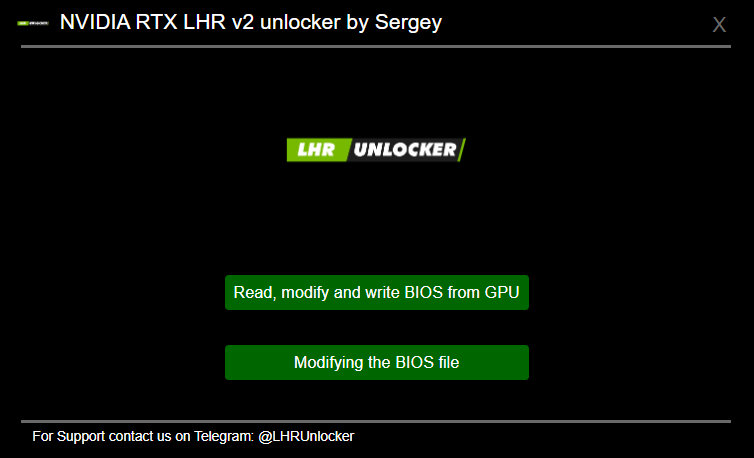 lhr-unlocker-3 lhr unlocker 3 การ์ดจอรุ่นลดแรงขุด LHR โดนโปรแกรม NVIDIA RTX LHR BIOS v2 Unlocker ทำการปลดล๊อกไบออสให้ขุดได้แรงเต็มประสิทธิภาพ