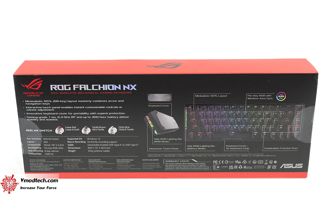 tpp 0499 ASUS ROG Falchion NX wireless mechanical gaming keyboard Review