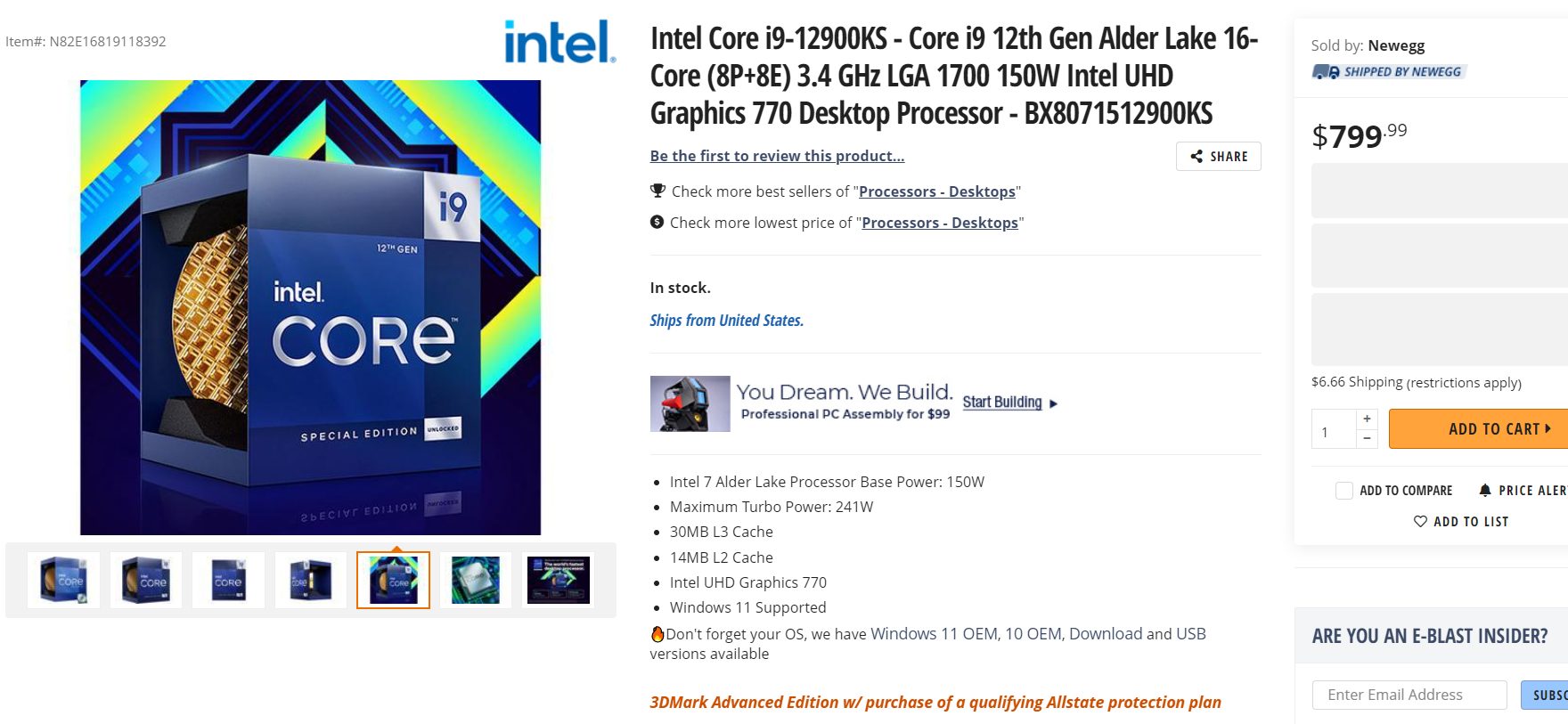 intel-core-i9-12900ks-specs-1 intel core i9 12900ks specs 1 อินเทลเตรียมเปิดตัวซีพียู Intel Core i9 12900KS 5.5 GHz วันที่ 5 เมษายนที่จะถึงนี้