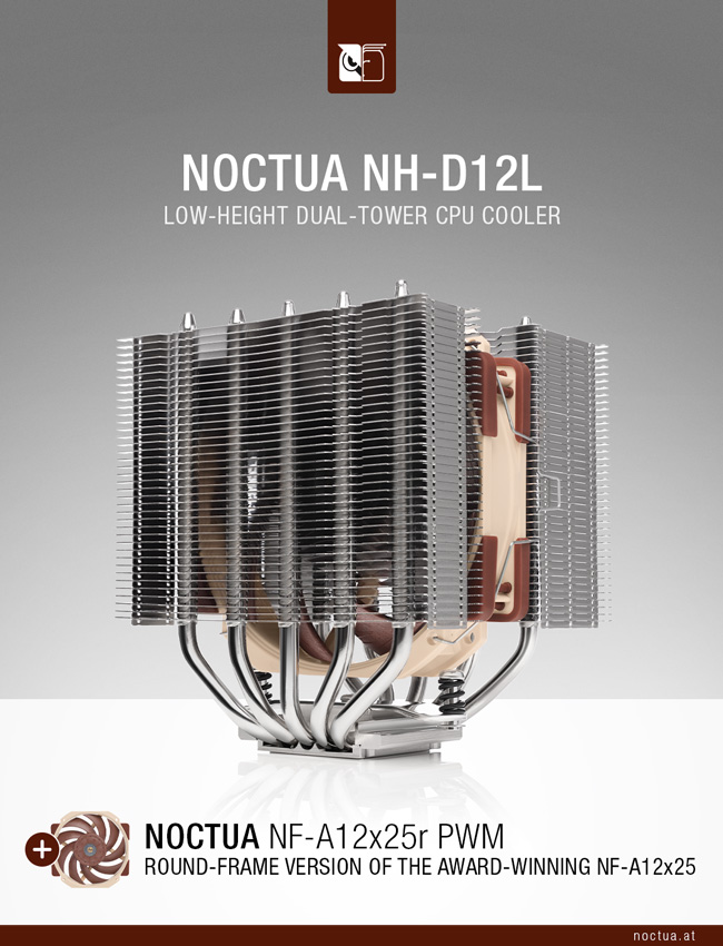Noctua NH-D12L + NF-A12x25r セット 美品 即決 811cM-iN9KL.