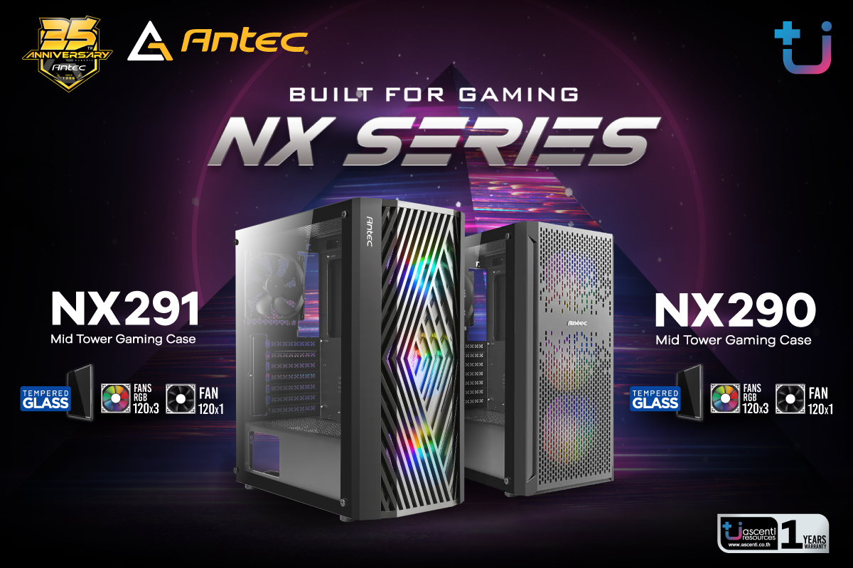 pr-news-antec-nx290nx291-x pr news antec nx290nx291 x Ascenti เปิดตัว Antec NX290 และ NX291 เคสสำหรับเกมเมอร์ ฟังก์ชั่นจัดเต็ม ราคาเพียง 1,290 บาท ถูกมากๆ คุ้มสุดๆ