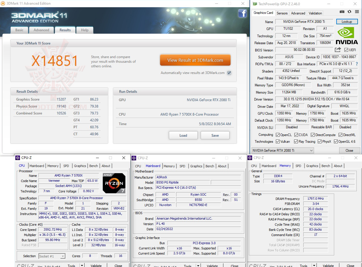 11x AMD RYZEN 7 5700X PROCESSOR REVIEW