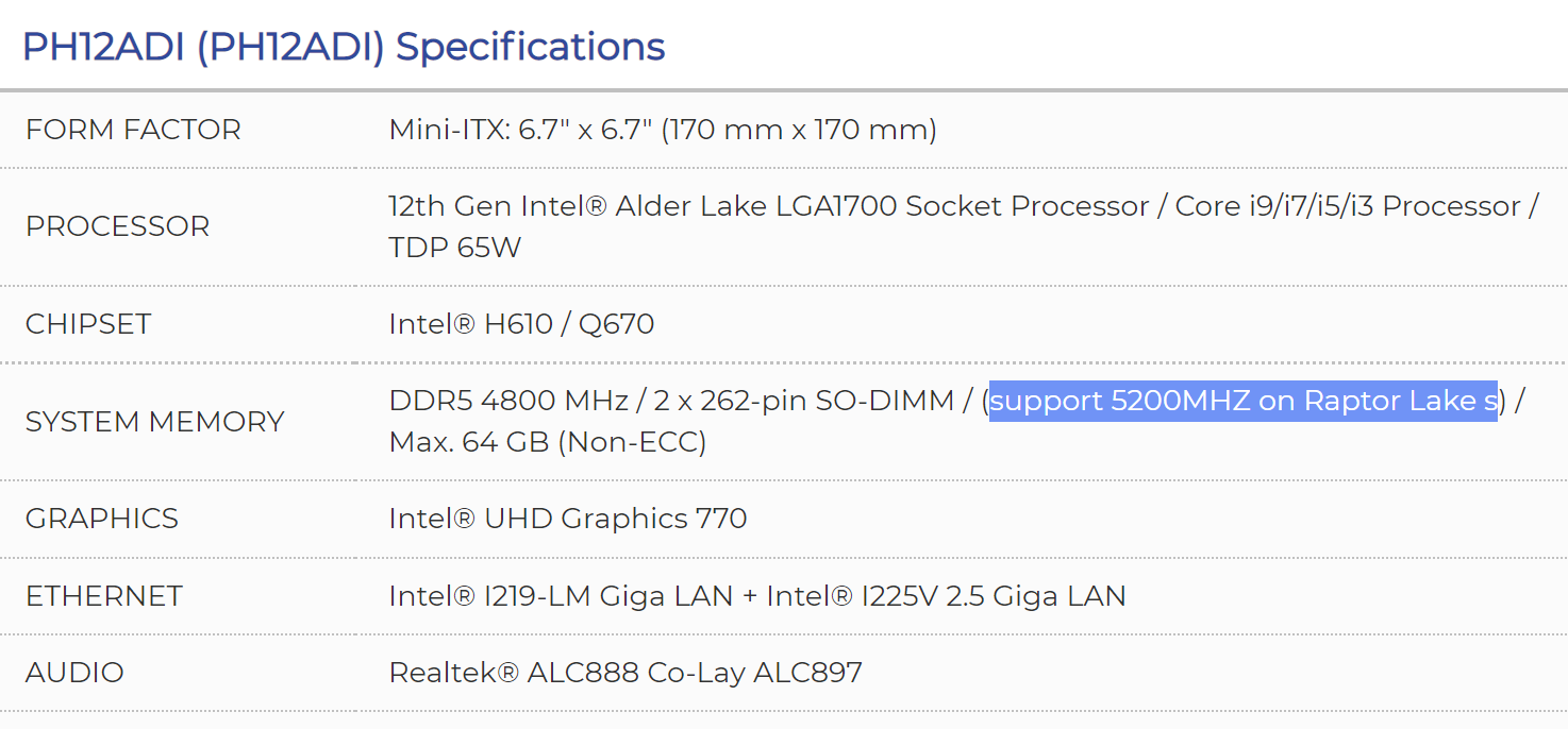 intel raptor lakes 1 เผยเมนบอร์ด Intel H610/Q670 พร้อมรองซีพียู Intel Raptor Lake S รุ่นที่13 และรองรับแรม DDR5 5200 SO DIMM 