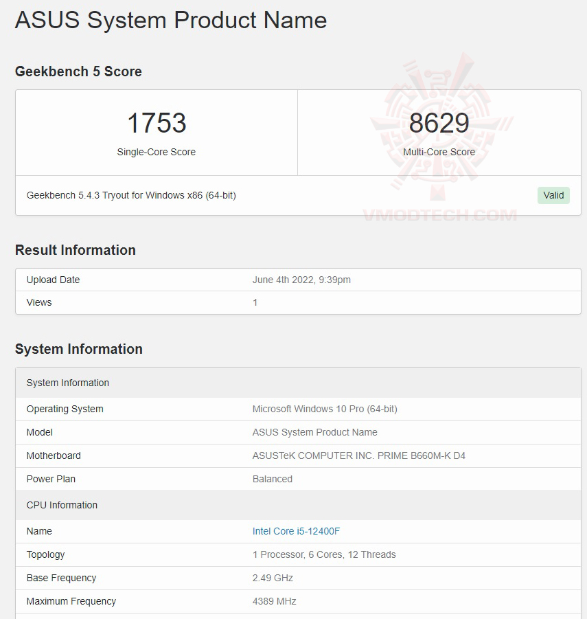 g5 ASUS PRIME B660M K D4 REVIEW