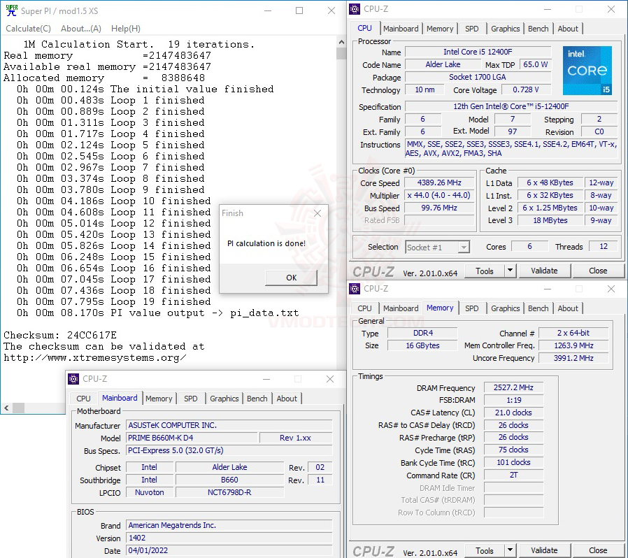 s1 oc ASUS PRIME B660M K D4 REVIEW