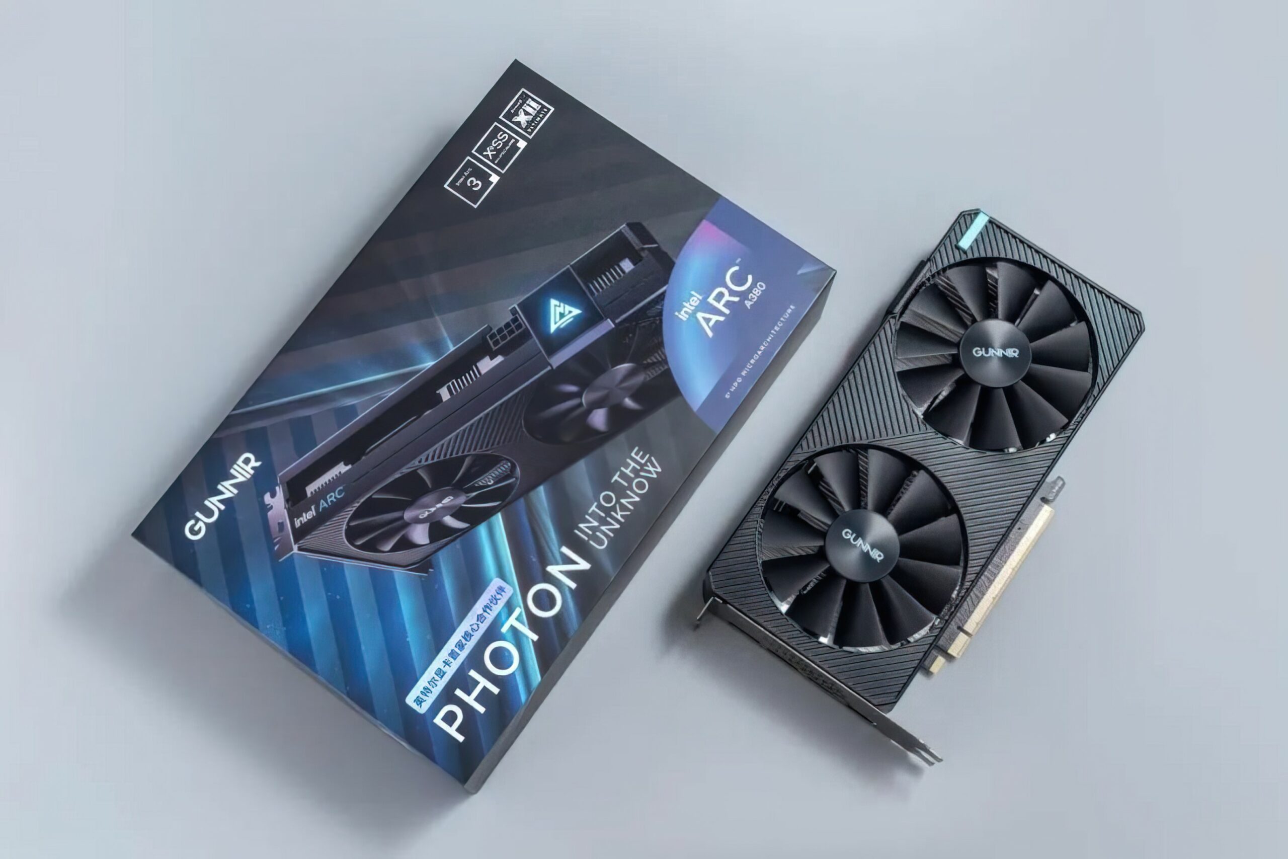 gunnir-a380-photon-6 gunnir a380 photon 6 GUNNIR เปิดตัวการ์ดจอ GUNNING A380 Photon OC รุ่นใหม่ล่าสุด ถือเป็นการ์ดจอแบรนด์รุ่น custom รุ่นแรกของ Intel A380 ที่เปิดตัวอย่างเป็นทางการ