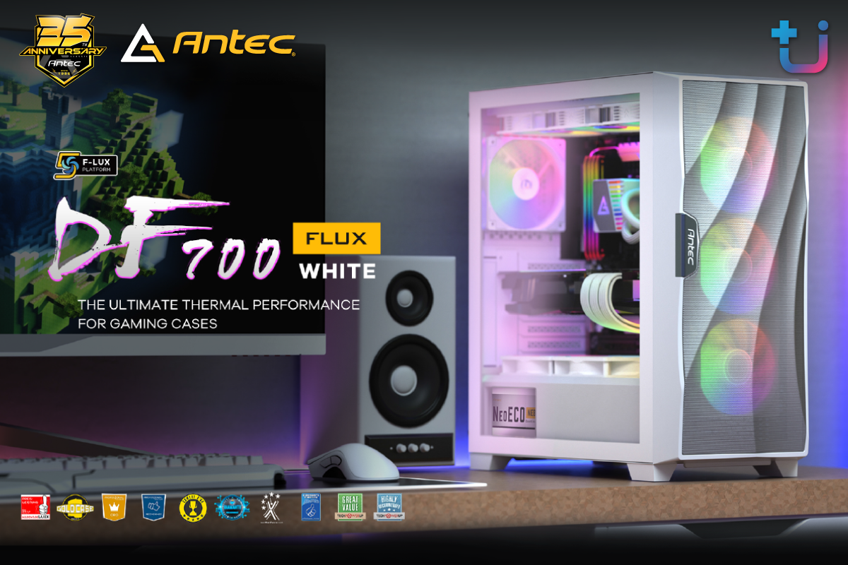 pr antec df700 w Antec ฉลองครบรอบ 35 ปี!! เปิดตัว Antec สีพิเศษ DF800 FLUX WHITE และ DF700 FLUX WHITE สุดยอดเคสประสิทธิภาพการระบายความร้อนดีเยี่ยมสำหรับคอเกมตัวจริง
