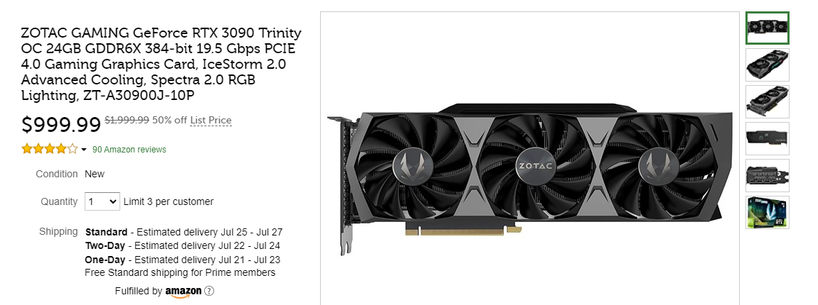 woot-3090 woot 3090 ราคาตกฮวบ!! NVIDIA GeForce RTX 3080 Ti ลดราคาลงมากถึง 200ดอลล่าฯ ในเวลาเพียง 10วัน เหลือเพียง 900ดอลล่าฯ หรือประมาณ 32,XXXบาท