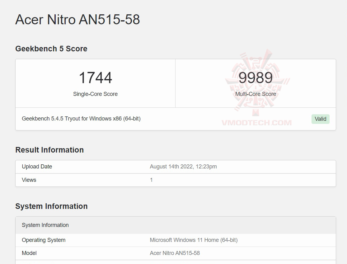 g5 Acer Nitro 5 Intel 12th Gen Review