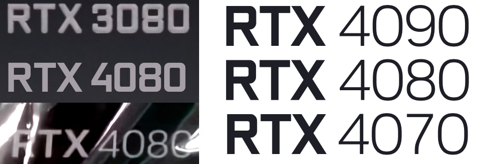 geforce-new-font geforce new font เผยภาพ Nvidia GeForce RTX 4080 Founders Edition รุ่นใหม่ล่าสุดก่อนเปิดตัวอย่างเป็นทางการ