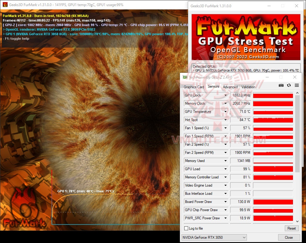 furoc GALAX GeForce RTX™ 3050 EX Review