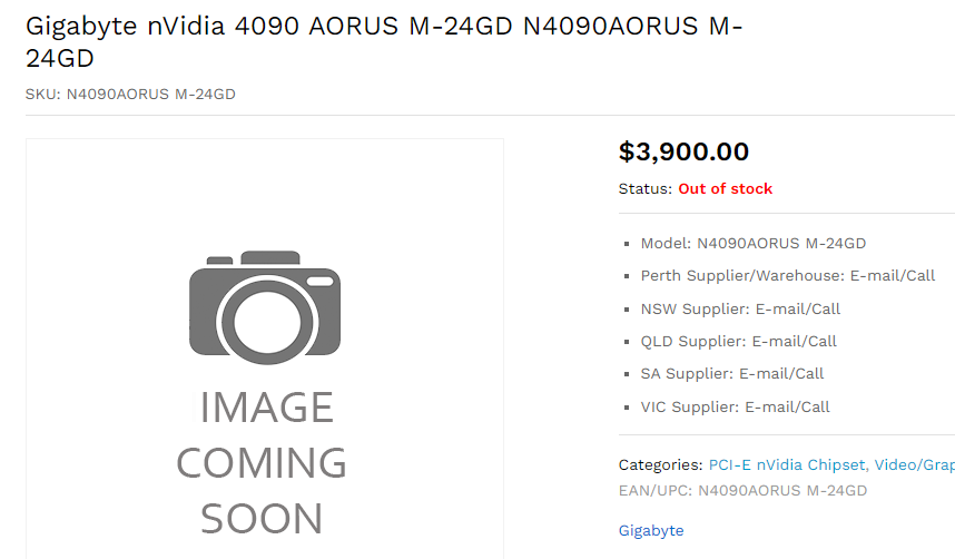 gigabyte-rtx4090-aud-3 gigabyte rtx4090 aud 3 หลุดการ์ดจอ Nvidia GeForce RTX 4090 ถูกวางขายที่ออสเตรเลียในราคา 100,XXXบาทก่อนเปิดตัวอย่างเป็นทางการ