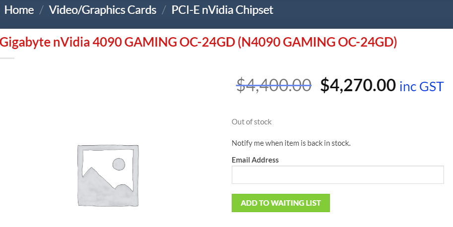 gigabyte-rtx4090-aud gigabyte rtx4090 aud หลุดการ์ดจอ Nvidia GeForce RTX 4090 ถูกวางขายที่ออสเตรเลียในราคา 100,XXXบาทก่อนเปิดตัวอย่างเป็นทางการ