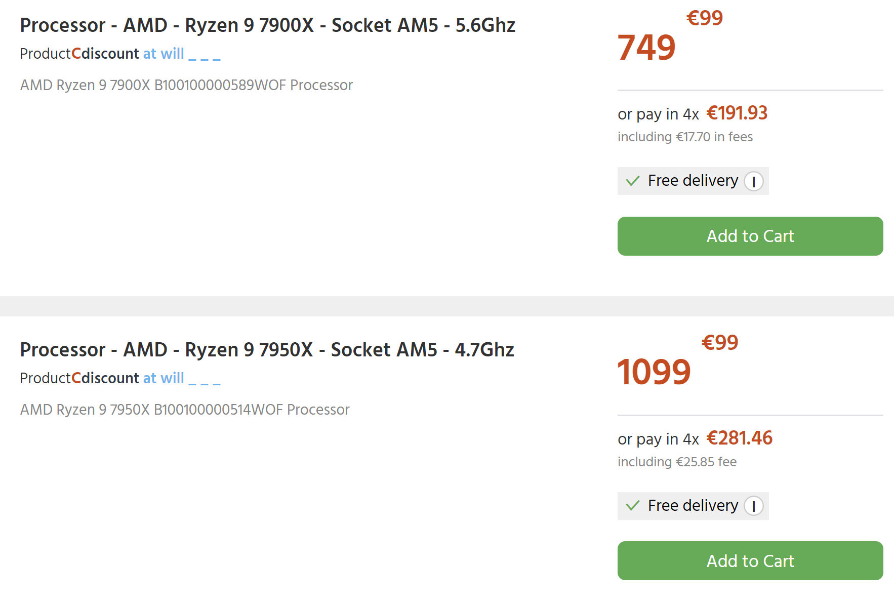 ryzen 7000 price 2 หลุดซีพียู AMD Ryzen 9 7950X รุ่นใหม่ล่าสุดวางจำหน่ายที่ประเทศจีนก่อนเปิดตัวอย่างเป็นทางการในราคา 31,XXXบาท 