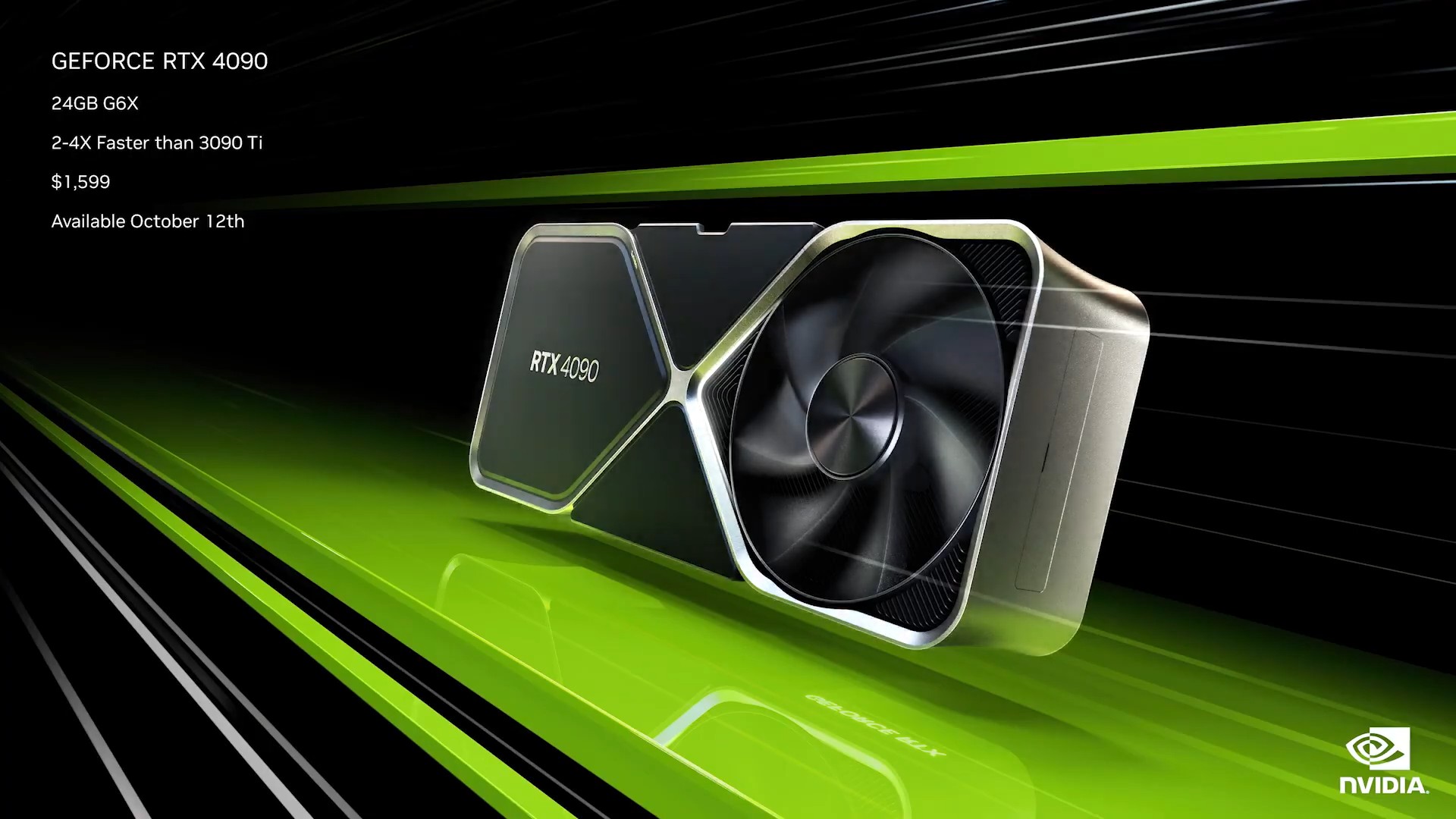 rtx4090 Nvidia ประกาศเปิดตัวการ์ดจอ NVIDIA GeForce RTX 4090 และ RTX 4080 อย่างเป็นทางการ RTX 4090 พร้อมเปิดตัวในวันที่ 12 ตุลาคมนี้วางจำหน่ายในราคา 1599 USD หรือประมาณ 59,XXXบาทไทย