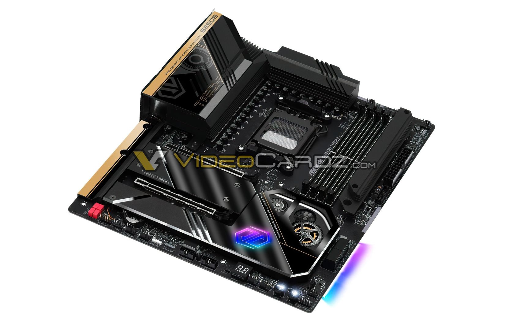 asrock b650e taichi 1 หลุดภาพเมนบอร์ด AMD B650E/B650 รุ่นกลางรุ่นใหม่ล่าสุดที่ยังไม่เปิดตัวอย่างเป็นทางการพร้อมรองรับ RYZEN 7000 ซีรี่ย์ ZEN4
