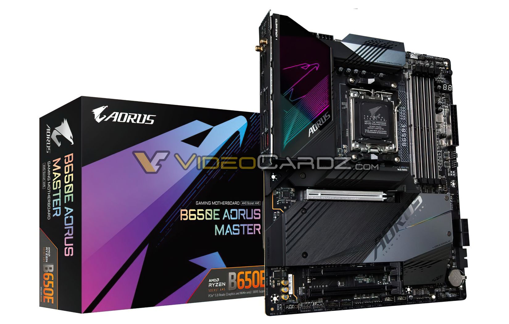 gigabyte b650e aorus master 1 หลุดภาพเมนบอร์ด AMD B650E/B650 รุ่นกลางรุ่นใหม่ล่าสุดที่ยังไม่เปิดตัวอย่างเป็นทางการพร้อมรองรับ RYZEN 7000 ซีรี่ย์ ZEN4