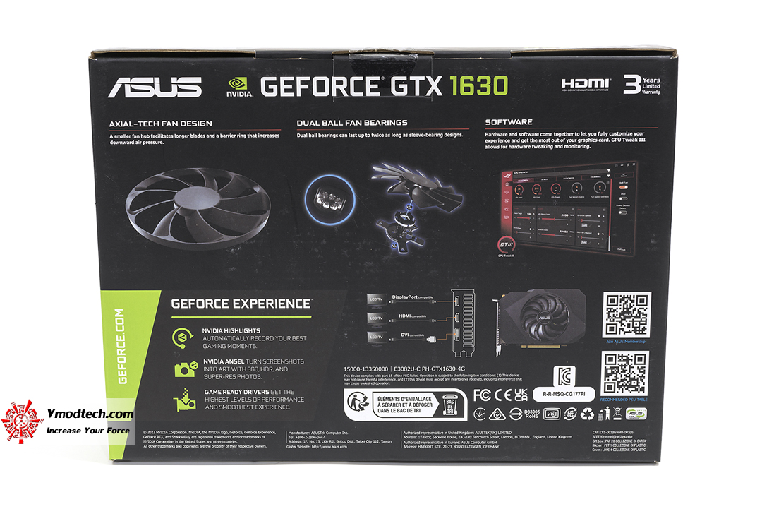 tpp 1642 ASUS GeForce GTX 1630 Phoenix 4GB Review