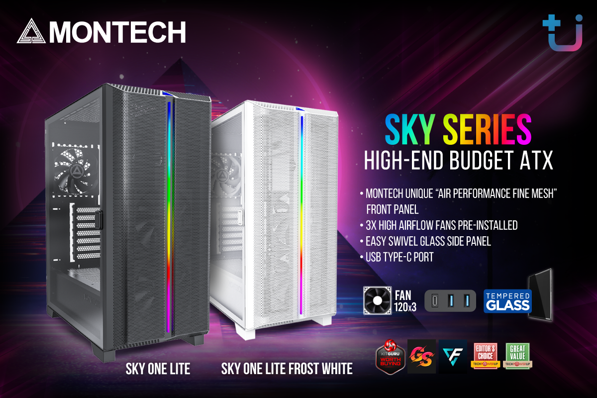 pr-montech-sky-one-lite-2 pr montech sky one lite 2 Ascenti เปิดตัวเคส Montech Sky One Lite เคส ATX ระดับ Hi End ในราคาสุดคุ้ม