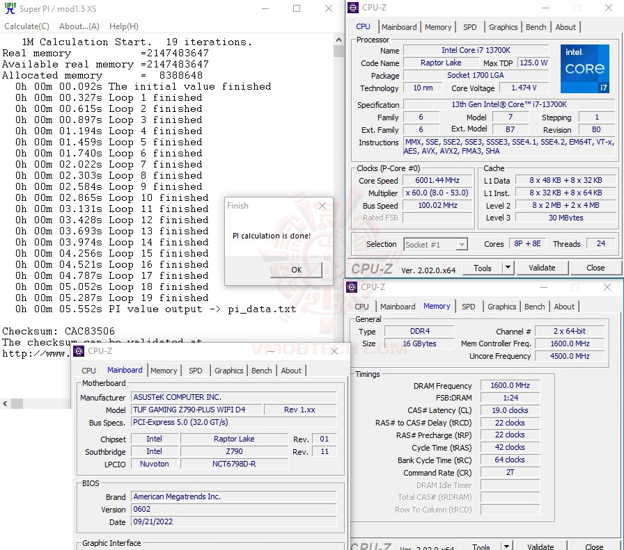 s1 oc ASUS TUF GAMING Z790 PLUS WIFI D4 REVIEW 