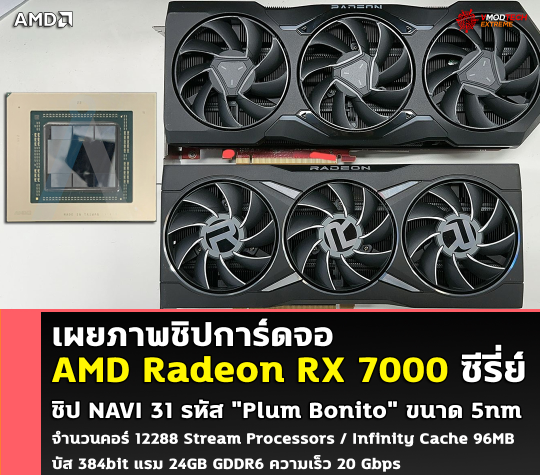 amd radeon rx 7000 navi31 rdna3 5nm เผยภาพชิปการ์ดจอ AMD Radeon RX 7000 ซีรี่ย์ในรหัส NAVI 31 รุ่นใหม่ล่าสุดที่กำลังจะเปิดตัวในเร็วๆ นี้ 