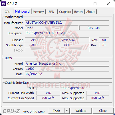 cpu3 ASUS MiniPC PN52 S5037AD   AMD R5 5600H Review
