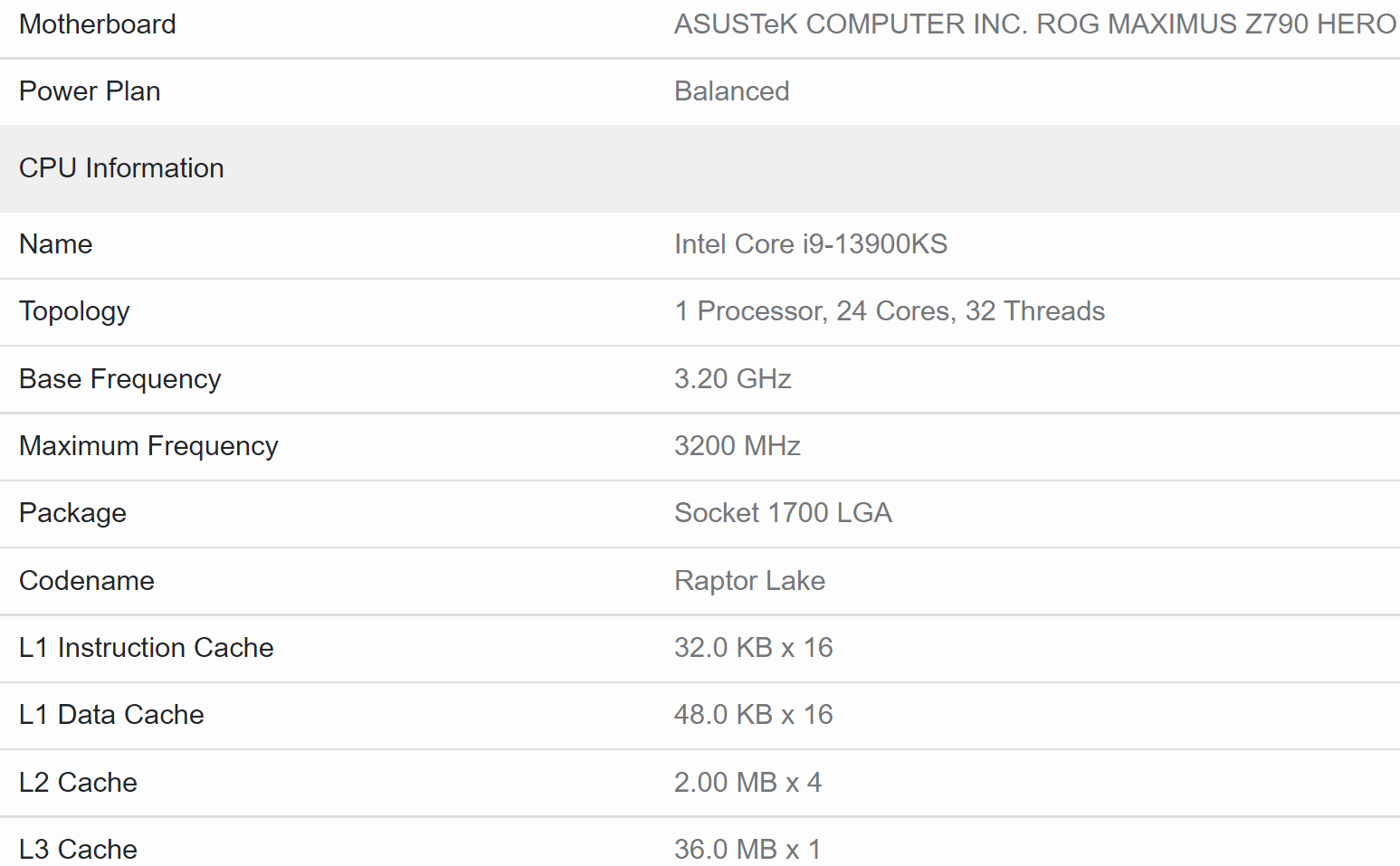 13900ks spec หลุดผลทดสอบ Intel Core i9 13900KS รุ่นใหม่ล่าสุดความเร็ว 6Ghz แรงกว่า Core i9 12900KS มากถึง 39% 