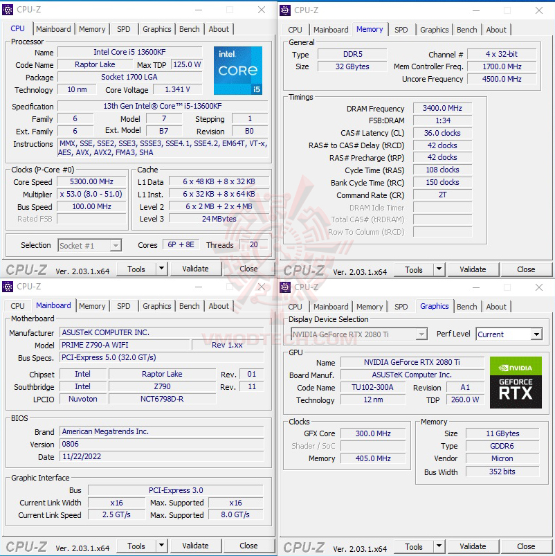 cpuid ASUS PRIME Z790 A WIFI REVIEW