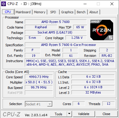 7600cpuz 7600cpuz หลุดซีพียู AMD Ryzen 7900/7700/7600 รุ่น non X ใหม่ล่าสุดที่ยังไม่เปิดตัวอย่างเป็นทางการ