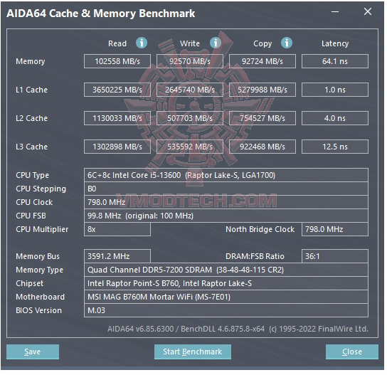mem7200 mem7200 MSI MAG B760M MORTAR WIFI REVIEW