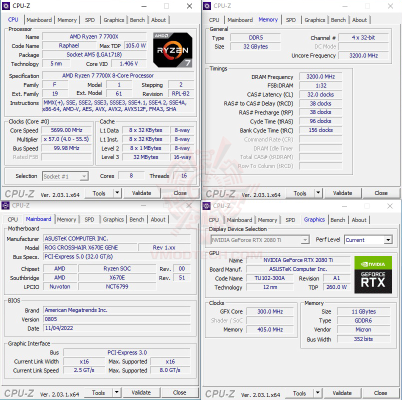 cpuid oc ASUS ROG CROSSHAIR X670E GENE REVIEW
