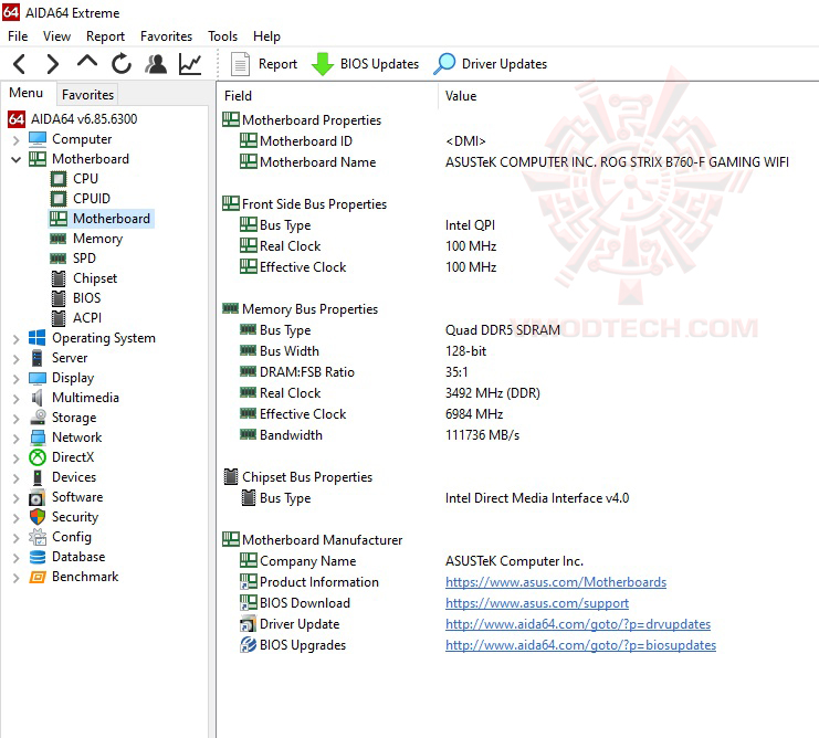 mb ASUS ROG STRIX B760 F GAMING WIFI REVIEW