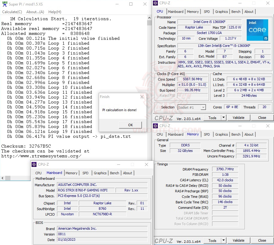 s1 7600 ASUS ROG STRIX B760 F GAMING WIFI REVIEW