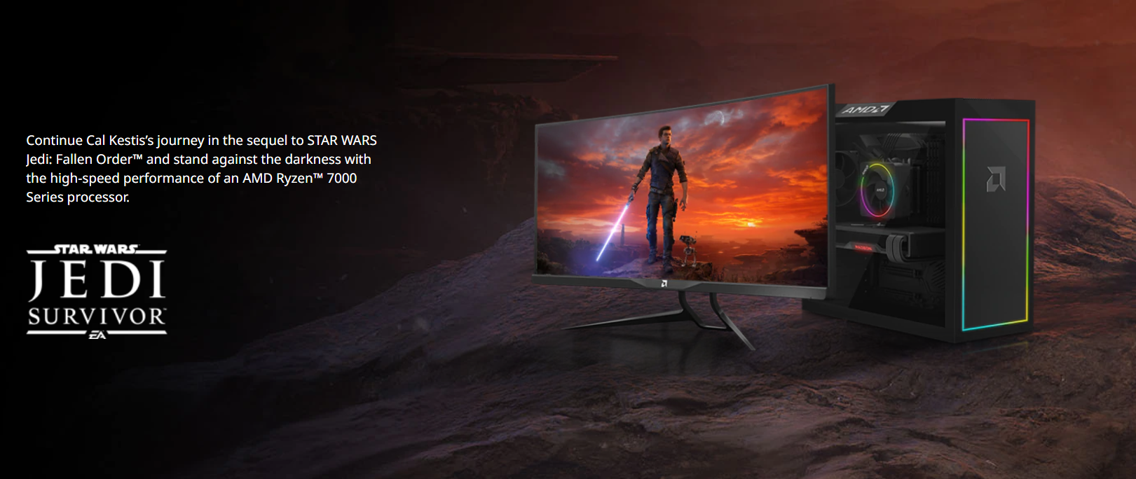 image002 image002 AMD แจกชุดเกมบันเดิล Star Wars Jedi: Survivor ™ สำหรับผู้ที่ซื้อโปรเซสเซอร์ AMD Ryzen 7000 Series