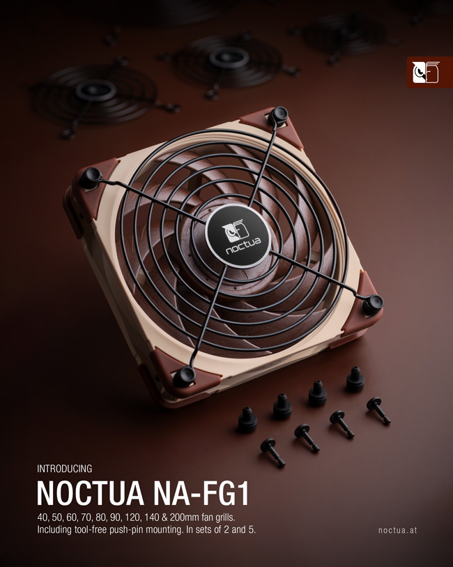 noctua na fg1 launch 2023 web Noctua เปิดตัวตะแกรงพัดลม NA FG1 รุ่นใหม่สำหรับพัดลมขนาด 40, 50, 60, 70, 80, 92, 120, 140 และ 200 มม. พร้อมวางจำหน่ายแล้ว