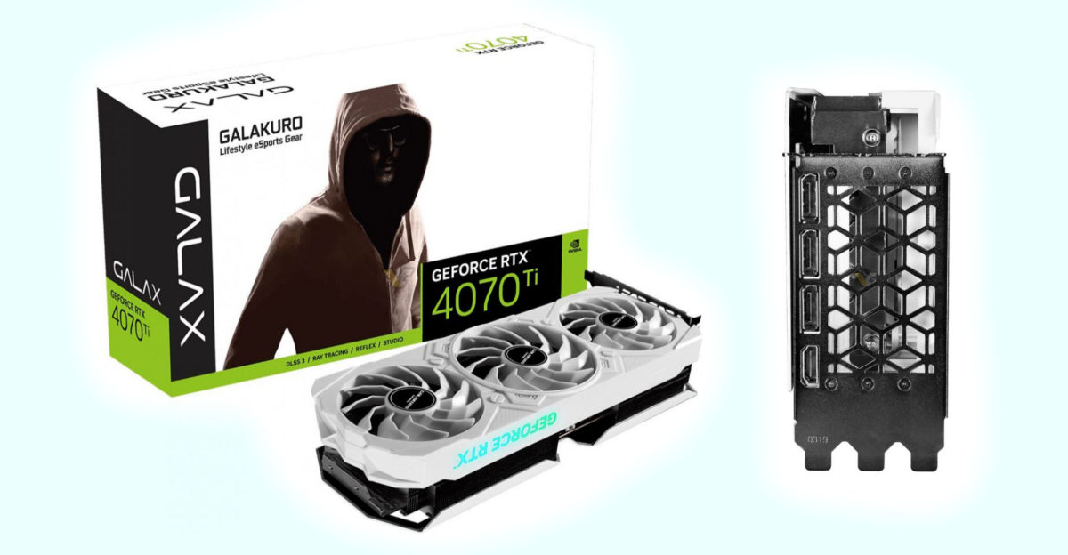 galakuro white 4070ti 1200x624 GALAX เปิดตัวการ์ดจอ GALAX GeForce RTX 4070 Ti GALAKURO รุ่นพิเศษ