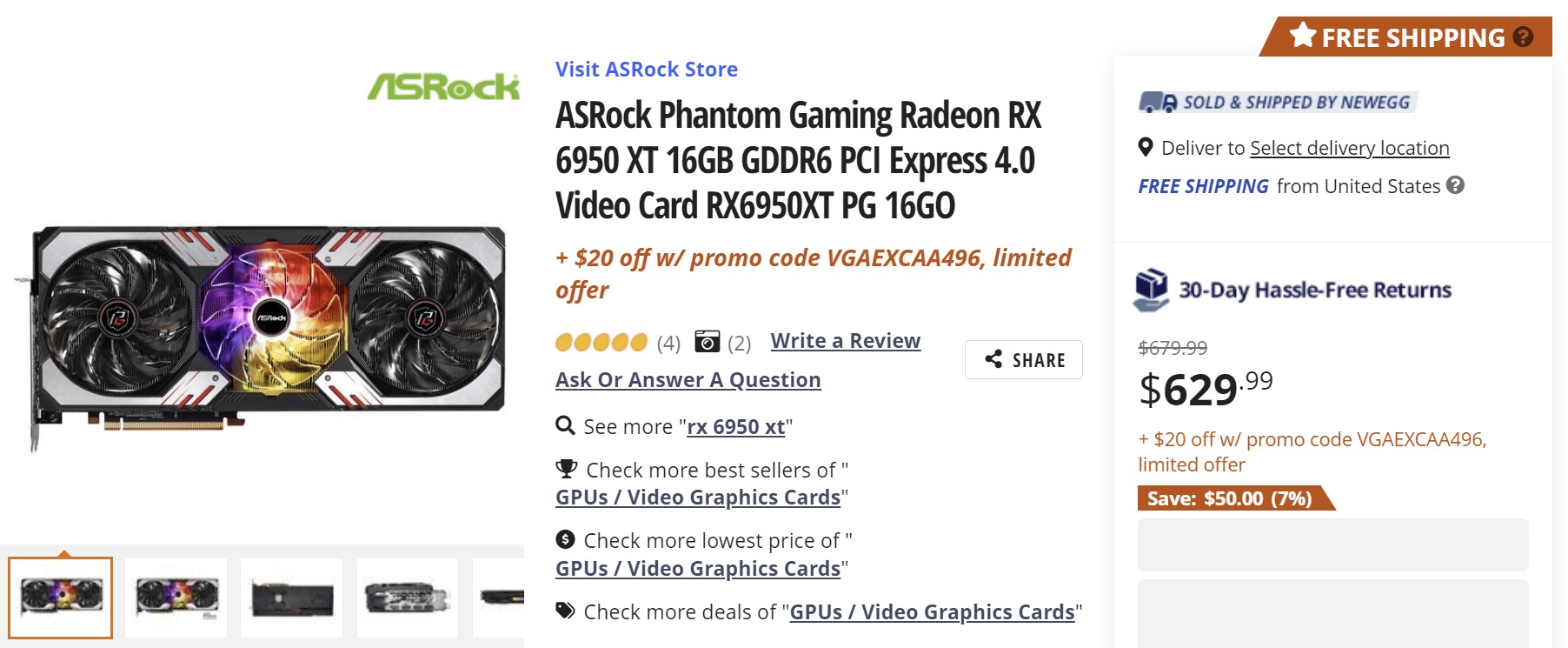 radeon-rx-6950xt-pg-promo radeon rx 6950xt pg promo เอเอ็มดีลดราคา AMD Radeon RX 6950XT ลดลงเหลือ $610 หรือประมาณ 20,788บาท รับการเปิดตัว GeForce RTX 4070