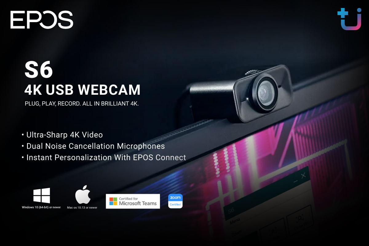 epos s6 4k e0b8abe0b8a5e0b8b1e0b881 ascenti เปิดตัวกล้อง EPOS S6 4K USB Webcam ภาพ และเสียงชัดถึงใจ!!