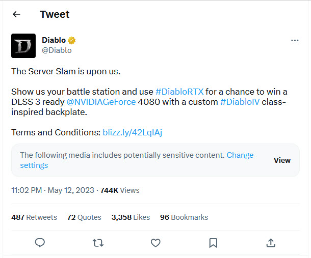 2023 05 14 20 33 29 NVIDIA แจกการ์ดจอ GeForce RTX 4080 มาพร้อมลวดลายเกม Diablo IV มากถึง 3แบบ  
