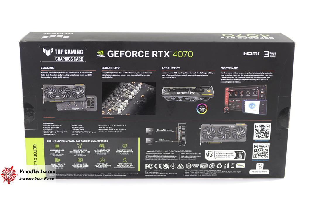 tpp 2480 ASUS GeForce RTX™ 4070 TUF Gaming 12GB GDDR6X OC Edition Review