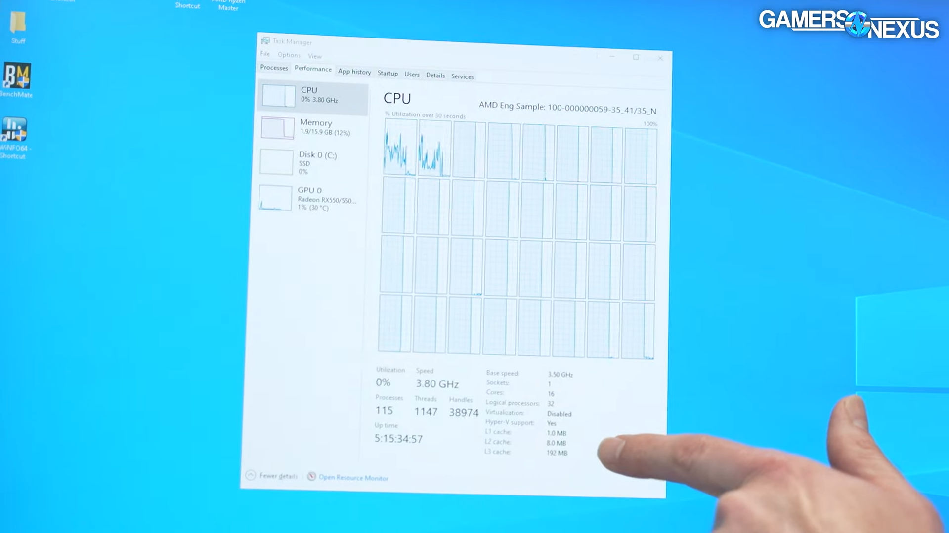 amd ryzen 5950x3d task manager AMD เผยซีพียู Ryzen 9 5950X3D ตัวต้นแบบที่ยังไม่เปิดตัวพร้อม 3D V Cache ขนาด 192MB คาดเตรียมเปิดตัวในเร็วๆ นี้ 