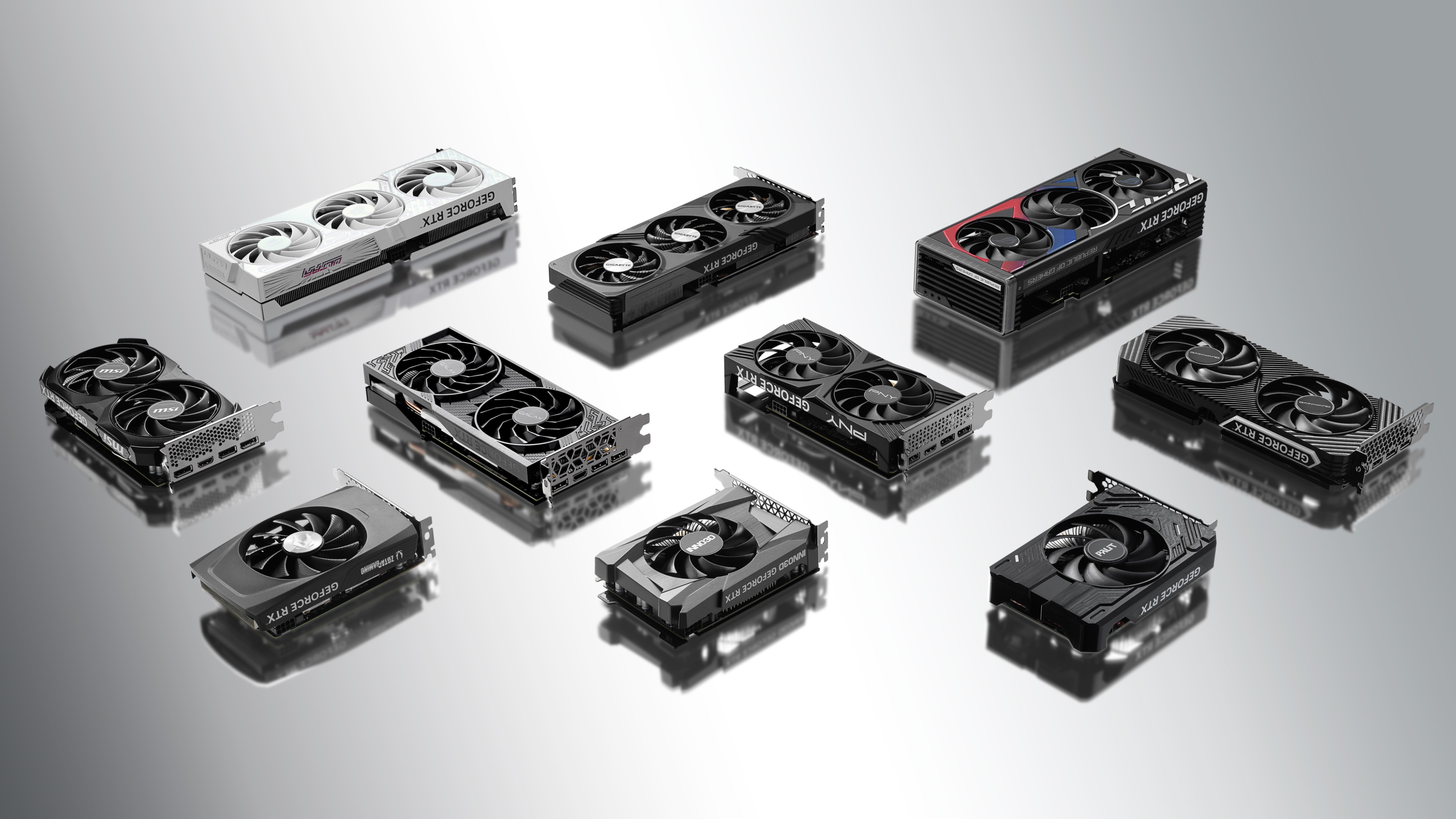 nvidia-geforce-rtx-4060-partner-custom-graphics-cards nvidia geforce rtx 4060 partner custom graphics cards Nvidia เปิดตัวการ์ดจอ Nvidia GeForce RTX 4060 รุ่นใหม่ล่าสุดอย่างเป็นทางการราคาอยู่ที่ 299 ดอลลาร์สหรัฐฯ หรือ 11,750บาท