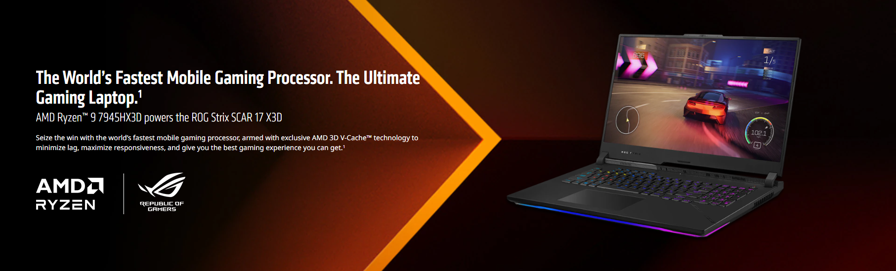 amd-ryzen-9-7945hx3d amd ryzen 9 7945hx3d AMD เปิดตัวโมบายโปรเซสเซอร์ตัวแรกที่มาพร้อมเทคโนโลยี AMD 3D V Cache