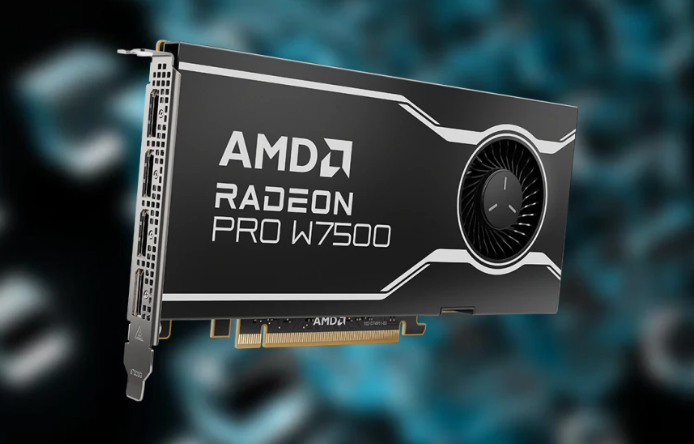 amd-radeon-pro-w7500 amd radeon pro w7500 AMD เปิดตัวผลิตภัณฑ์กลุ่มเวิร์คสเตชั่นกราฟิกการ์ด 2 รุ่น ประกอบด้วย AMD Radeon PRO W7600 และ AMD Radeon PRO W7500 ออกแบบมาเพื่อรับมือกับเวิร์คโหลดงานเมนสตรีมระดับมืออาชีพในหลากหลายอุตสาหกรรม