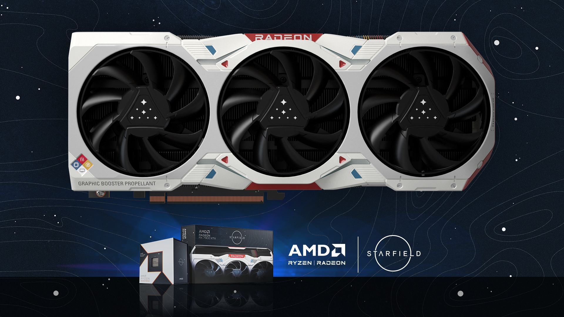 AMD เปิดตัวกราฟิกการ์ด AMD Radeon รุ่นลิมิเต็ด และบรรจุภัณฑ์โปรเซสเซอร์ AMD Ryzen ที่ได้รับแรงบันดาลใจจากเกม Starfield AMD เปิดตัวกราฟิกการ์ด AMD Radeon รุ่นลิมิเต็ด และบรรจุภัณฑ์โปรเซสเซอร์ AMD Ryzen ที่ได้รับแรงบันดาลใจจากเกม Starfield